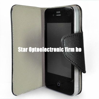 New Textured Slim Wallet Leather Case for iPhone 4G 4 4th Gen