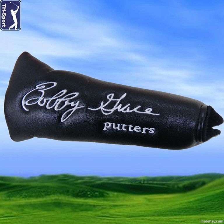 Custom made PU golf putter head cover