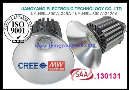 UL SAA CE IP65 300W LED High Bay Light- 110LM/W ( Copper Heat Pipe System Heat-sink), Meanwell driver design.