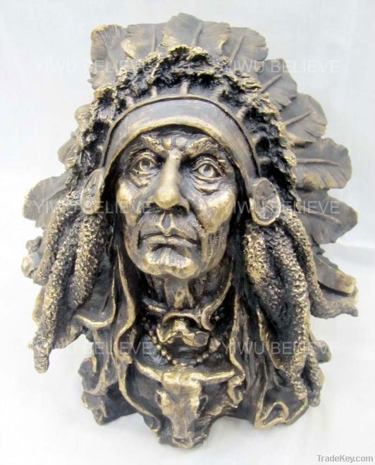 resin sculpture of mound builders