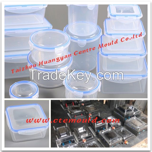 Lock lock mould, food container mould, square food container mould