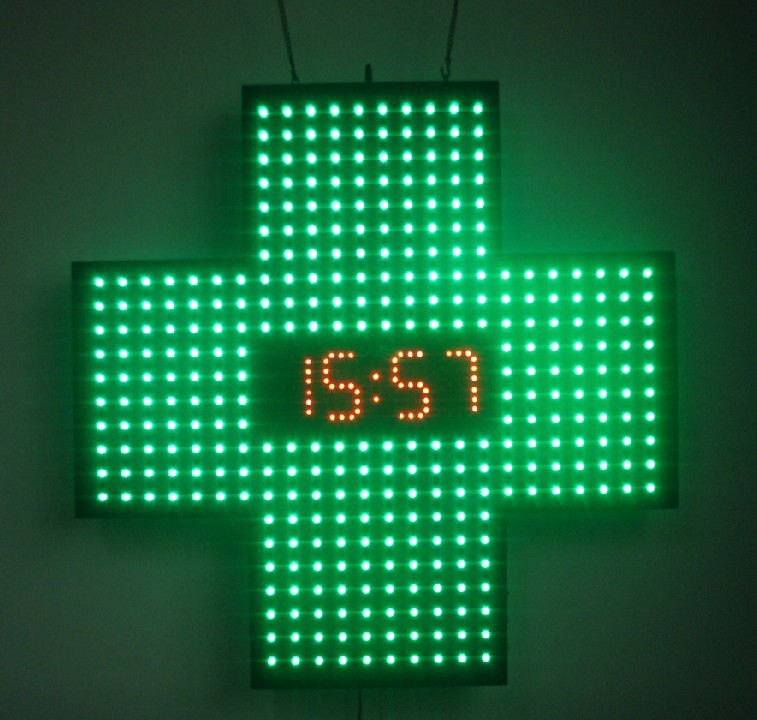LED Cross Signboard for Single Colour