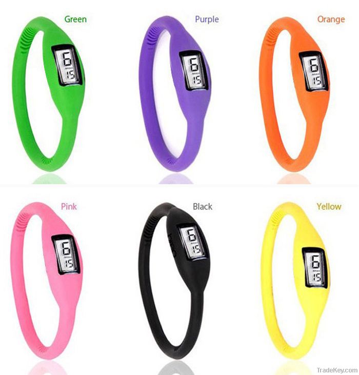 sports watch , silicone sports watch