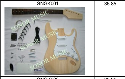 Cheap ST Style Unfinished Electric Guitar Kits, Diy Guitar kits