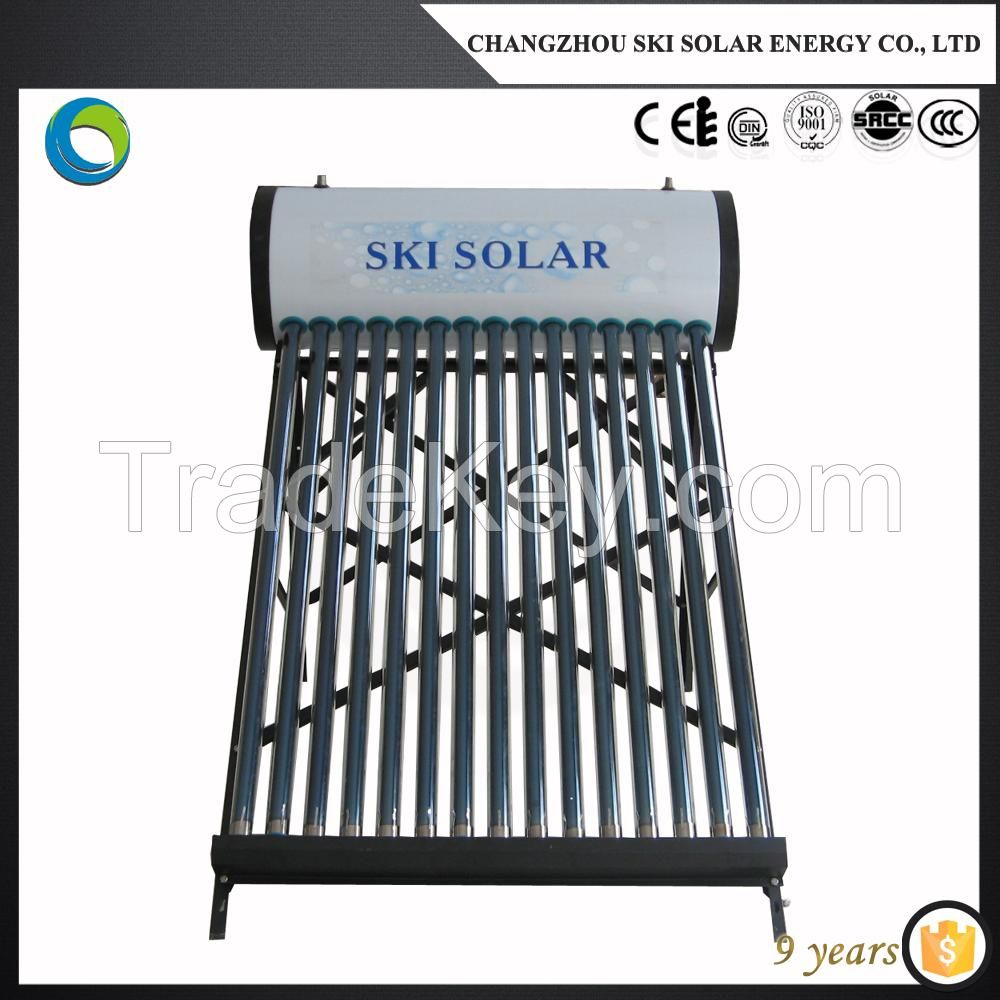 portable low pressure solar energy water heater system price