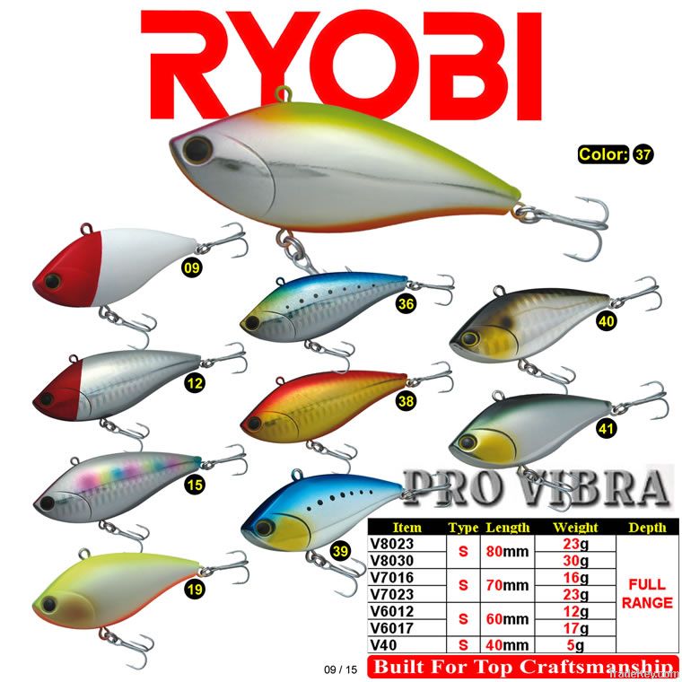 RYOBI HARD FISHING LURES - PRO VIBRA