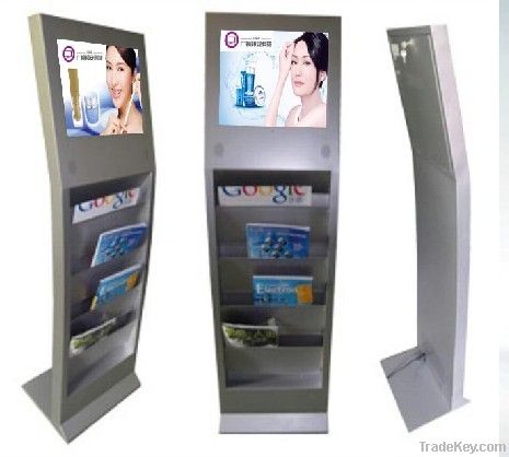 19'' free standing advertising kiosk for retail stores, movie theater