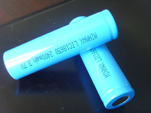 Column type Li-polymer battery 18650