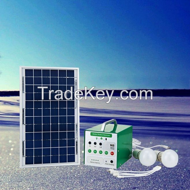 Low Cost Solar System 10W Panel for Camping Light