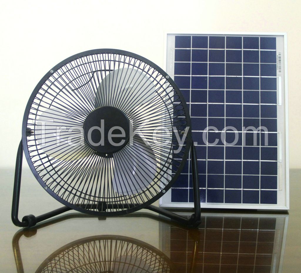 2 Years Warranty Low Cost 9'' 12V 6W Solar DC Fan with BLDC Motor