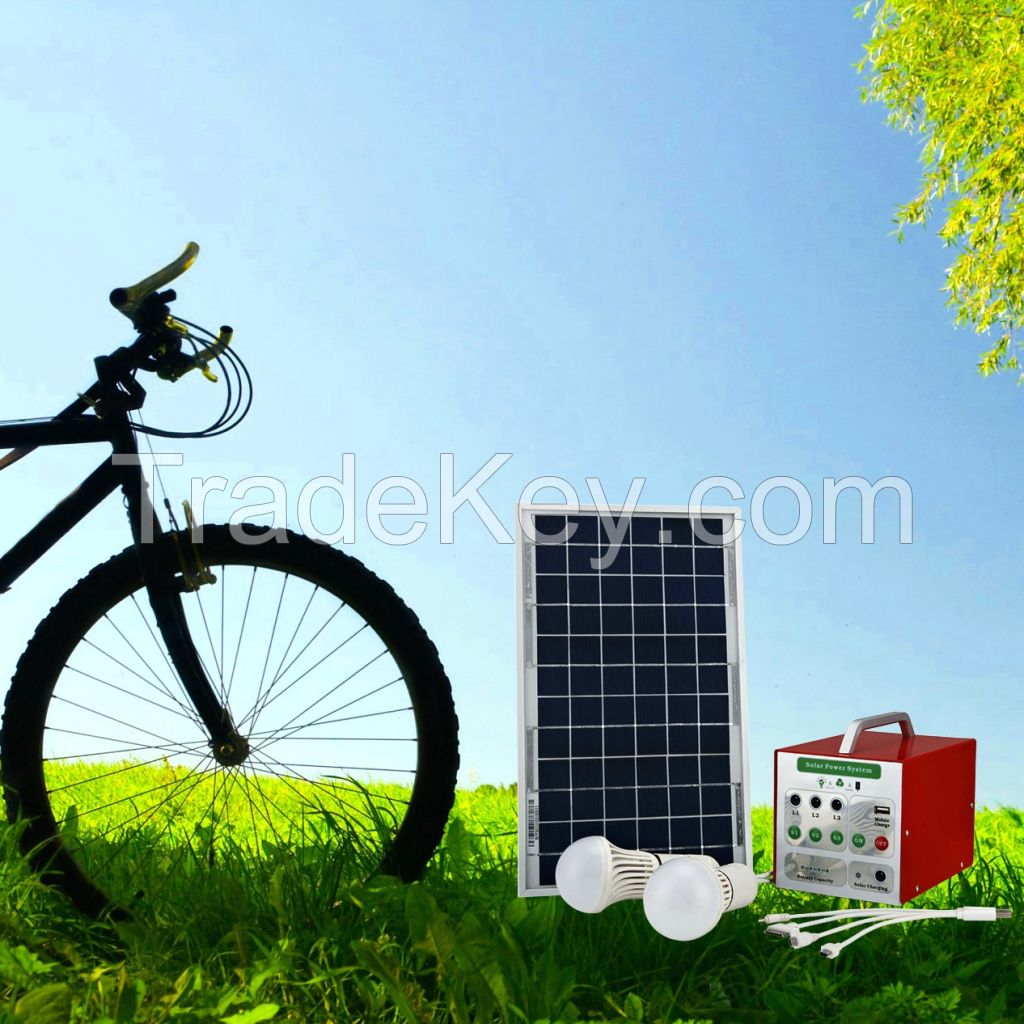 Low Cost Solar System 10W Panel for Camping Light