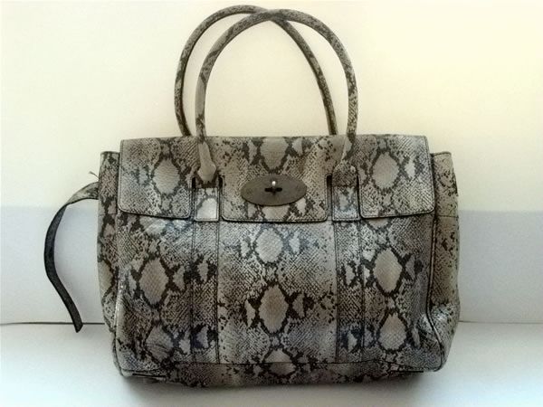 2011 Hot Sell Lady Snakeskin Pattern Handbag In LeatherOEM factory