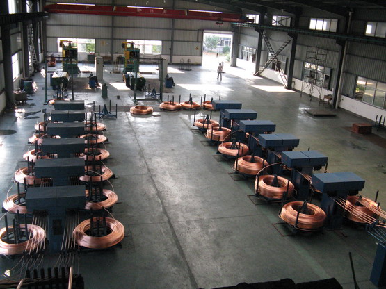 oxygen free copper upward continuous casting machine