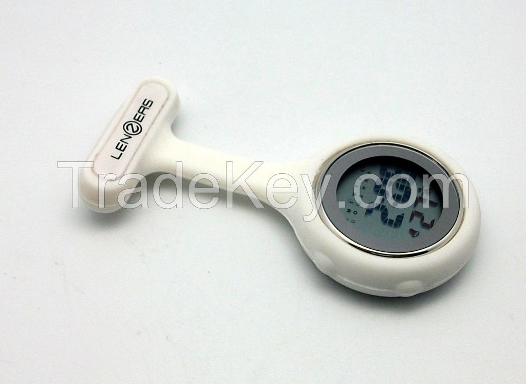 Hot Sale High Quality Digital Multi Function Silicone Nurses FOB Watch