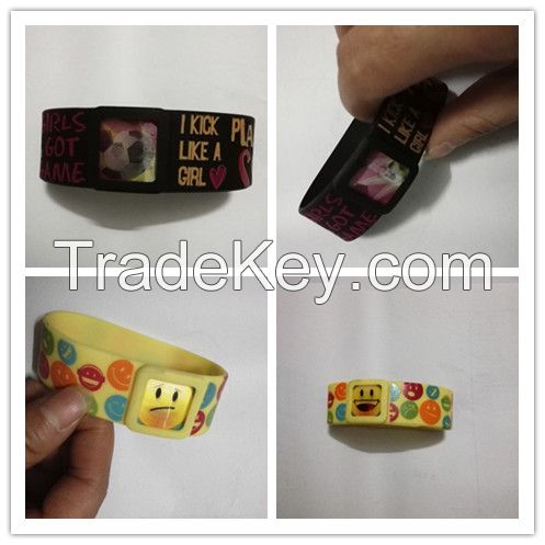 3D Motion Silicone Wristbands Basketball Star Sports Silicone Bracelet Band Personalized Gift Party