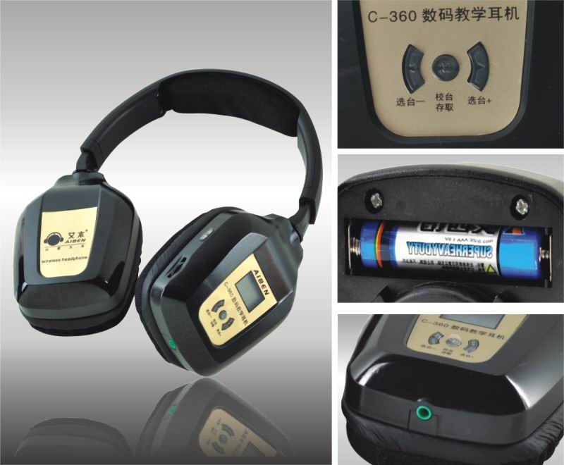 Insert TF Card Wireless Headphone With USB Data Cable
