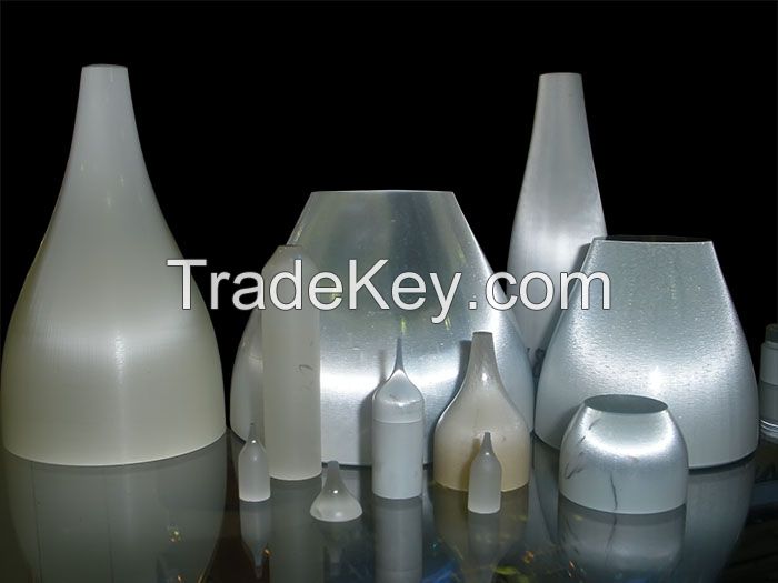 Lenses, prisms, mirrors, tubes, plates, windows, fiber optics