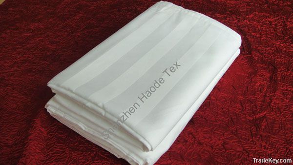 Hotel Bed Sheet 1cm Satin Stripe