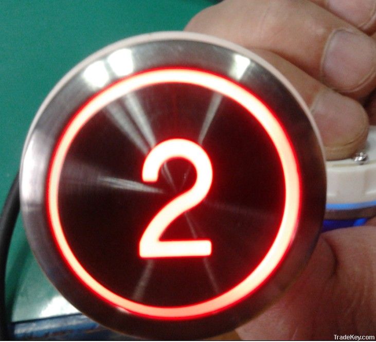 stainless steel elevator buttons