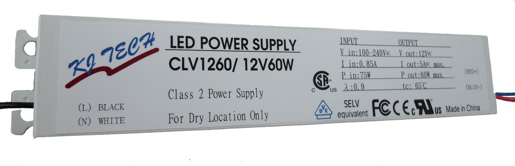 KJ-Tech 12V/60W Led power supply