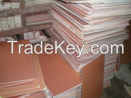 Copper clad laminate, Unclad laminate, Bakelite, Aluminium copper clad