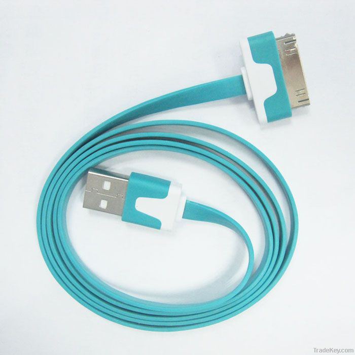 new design and flat USB cable for iPhone