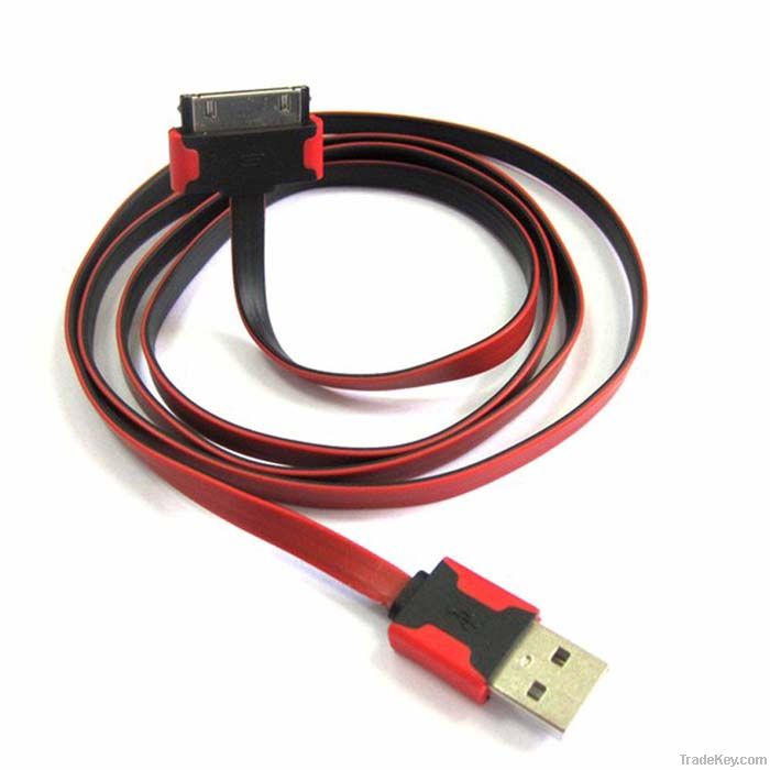 new design and flat USB cable for iPhone