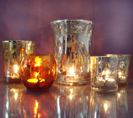 Glass Candle Holder