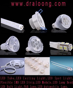 LED Items, like LED Tube, LED Ceiling, LED Spot, LED Bulb, PAR Lamp, LED A