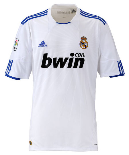 10-11 Real Madrid Soccer Jersey Home football Shirt+ Short set