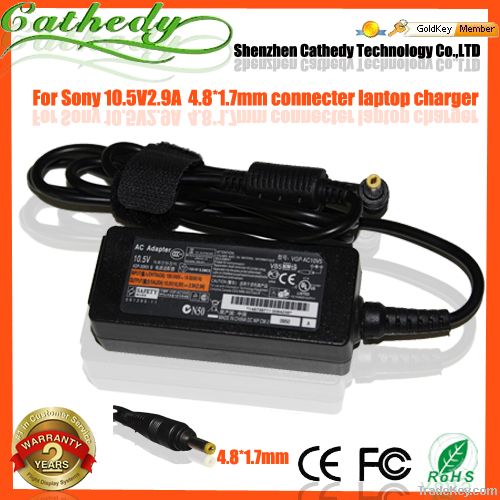 Genuine 10.5V 2.9A AC power charger for Sony Vgp-ac10v5 X Series VAIO