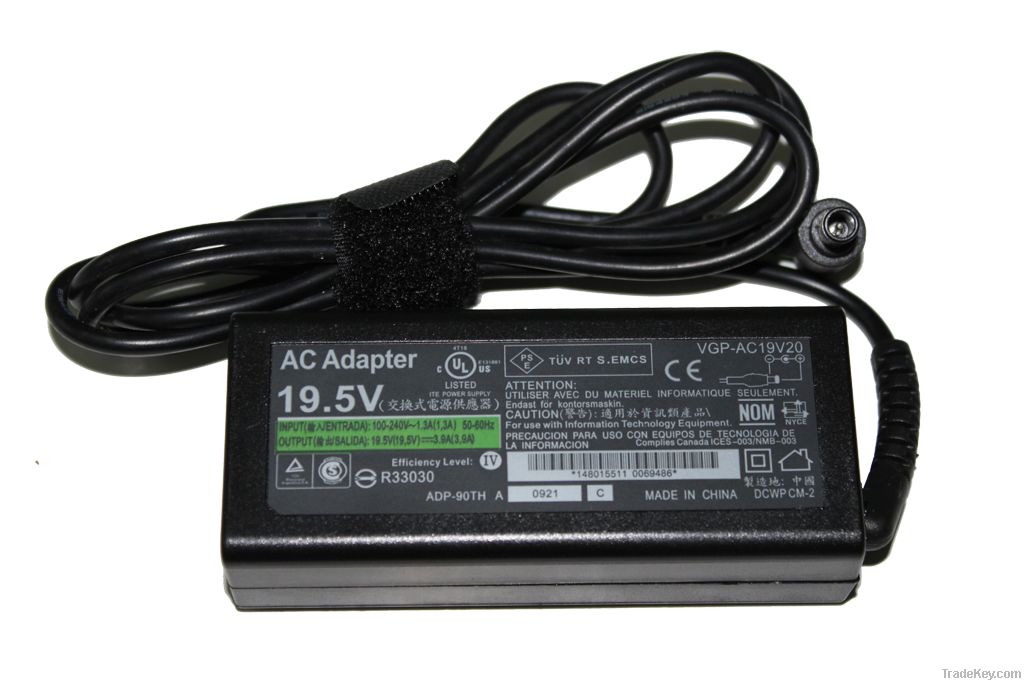 19.5V 3.9A laptop ac adapter for Sony VGN-NW265F VGP-AC19V37 VGP-AC19V