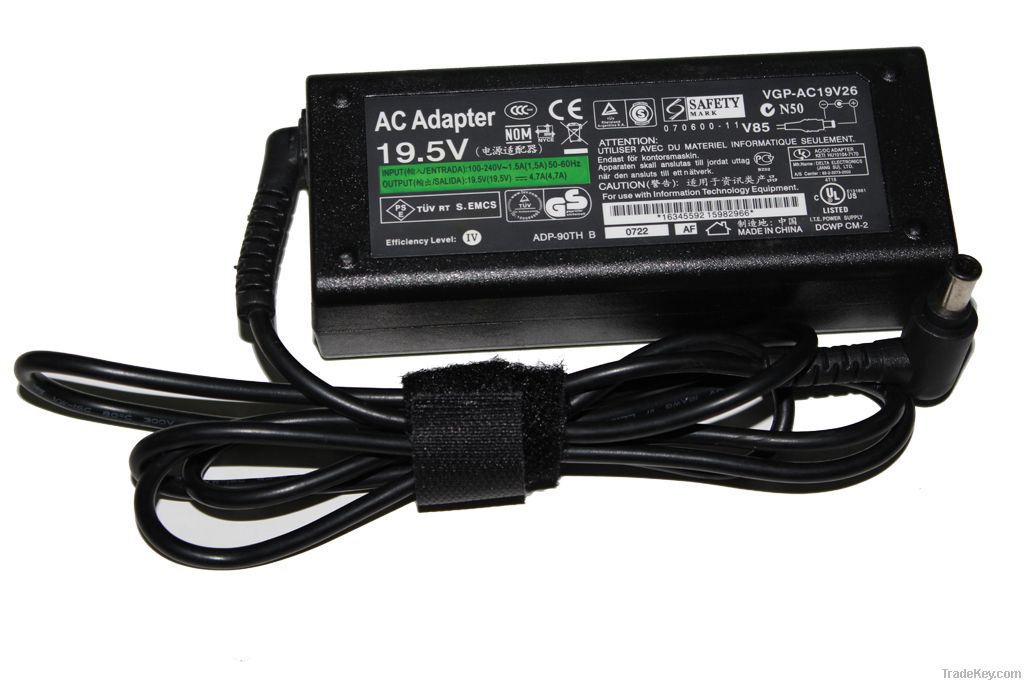 19.5V 4.1A ac power adapter for Sony VGP-AC19V19 V5M y45 VGP-AC19V10