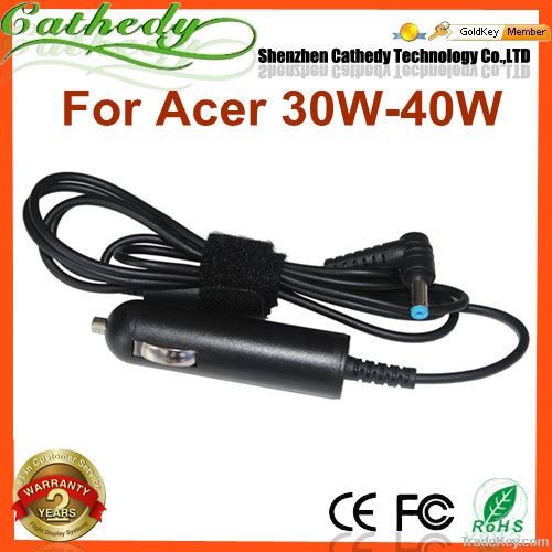 For Acer 19V1.58A-2.15A Portable Laptop Car Charger