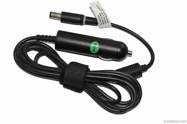 For Dell Car Charger 65W-90W 19.5V 3.34A-4.7A 7.4x5.0
