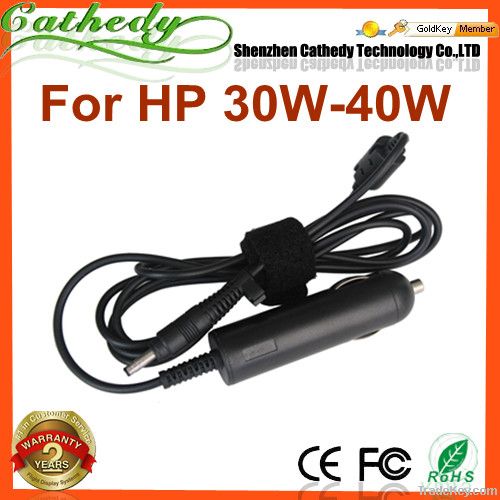 Laptop Car Adapter for HP 19V 1.58A, 2.05A 30W-40W