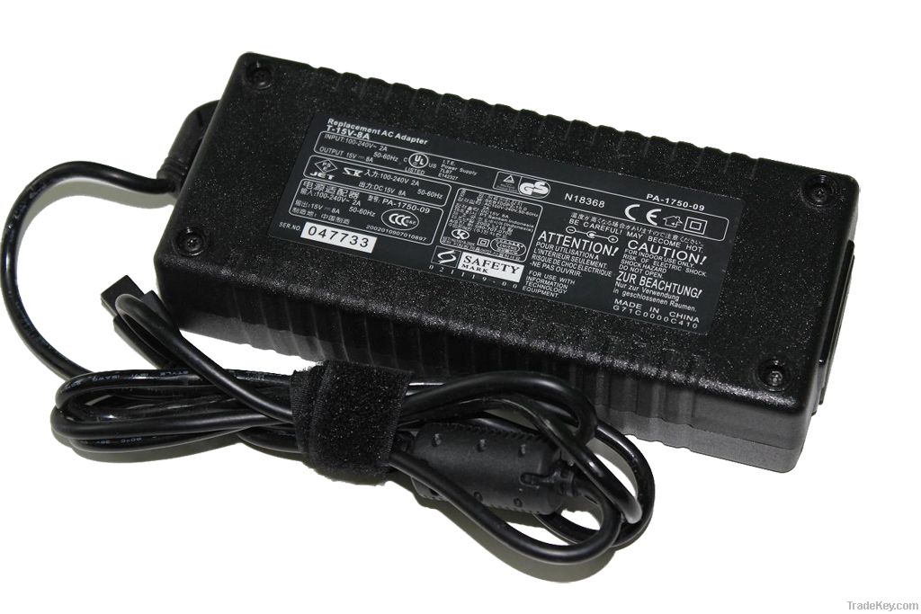Laptop ac adapter for toshiba 15V8A