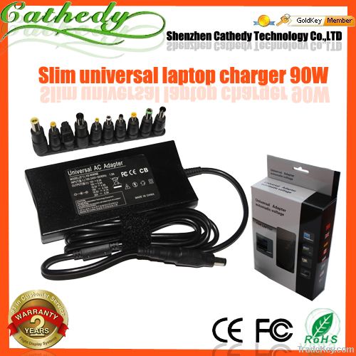 90W Automatic Slim Universal ac adapter with 10 pcs connecter 15V/16V