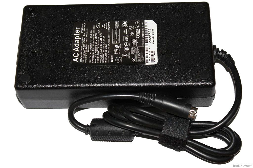 4 Prong Pin 24V 6A AC DC Adapter Power 4 APEX AVL2776 ILO-2600 LCD TV