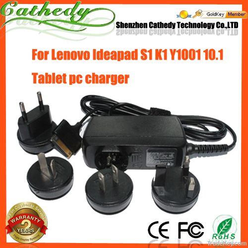 Tablet pc charger for lenovo Ideapad S1 K1 Y1001 10.1 tablet pc adapte