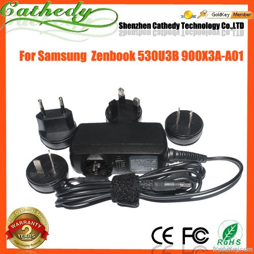 19V 2.1A ultrabook charger for Samsung zenbook 530U3B 900X3A-A01