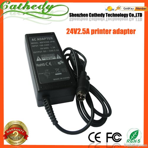 Original 24V2.5A 24V2500MA power adapter for HP F1454A printer adapter
