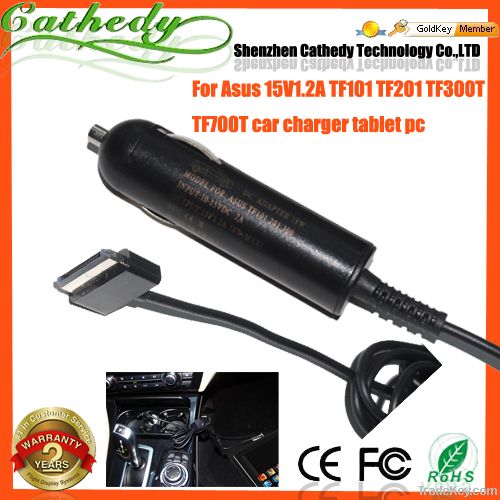 DC 15V Adapter Car Charger Power Cord For Asus TF101 TF201 TF300T TF70