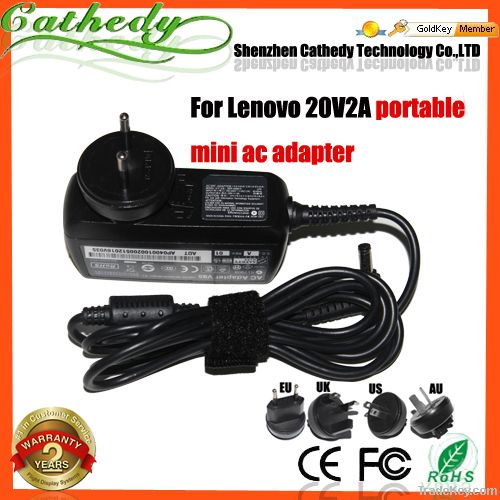 20V 2A AC Power Adapter Charger for Lenovo IdeaPad S9 S10 MSI Wind U11