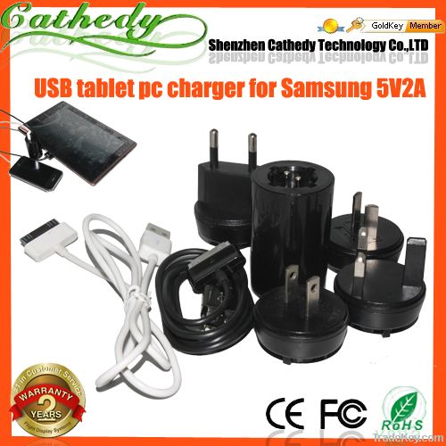 5V 2A USB Wall Charger Adapter for Samsung Galaxy P6200 P7510 P1000 P6