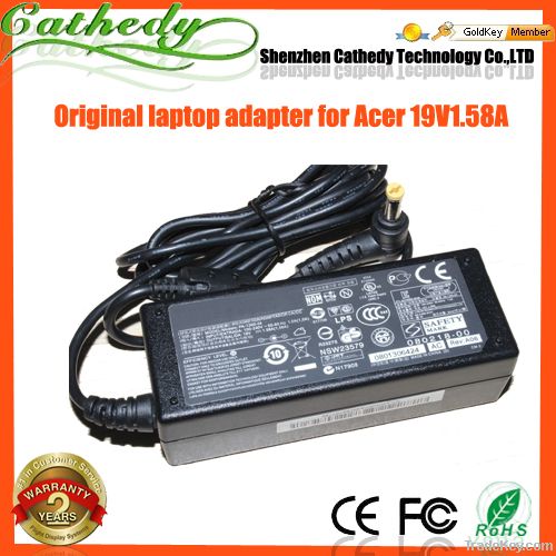 Original laptop AC Adapter for acer 19V 1.58A 30W power charger