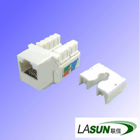 Keystone jack unshielded/shielded CAT5E/CAT6