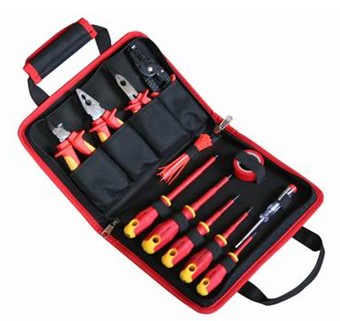 33 pcs electrician tool with zipper bag