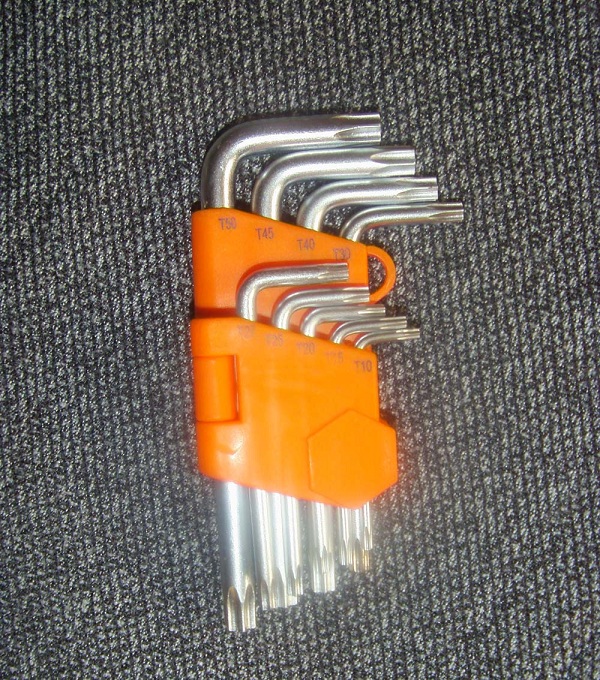 9pcs hex key wrench (torx)