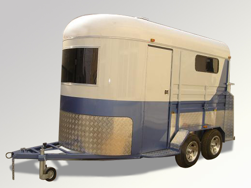 Horse trailer( two-horse straight load lengthened trailer )